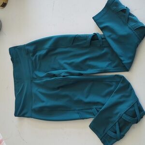 Xersion Athletic Fitted Workout Sheer Sides Pants